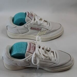Reebok Club C 85‎ Vintage White Women's Low Top Sneakers Shoes Size 6.5